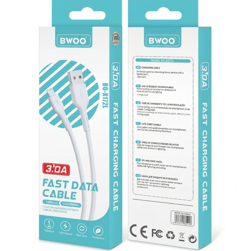 Bwoo Fast Data Cable - USB-A To Lightning - 1m
