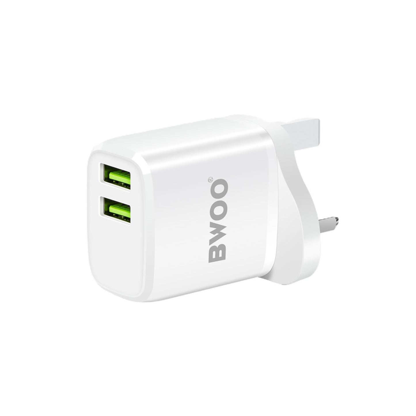 Bwoo 2 USB Fast Charger With 1m Cable iPhone