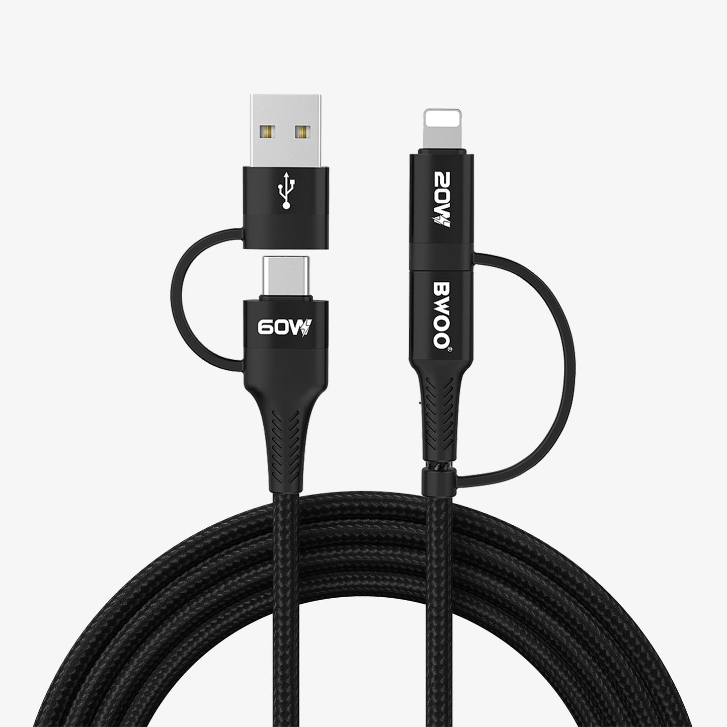 Bwoo 60W Fast Charging 4 in 1 Usb Data Cable