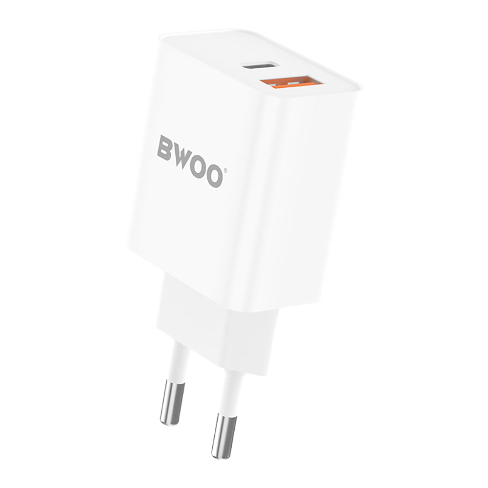 Bwoo PD 20W + QC3.0 Dual Fast Charger Plug