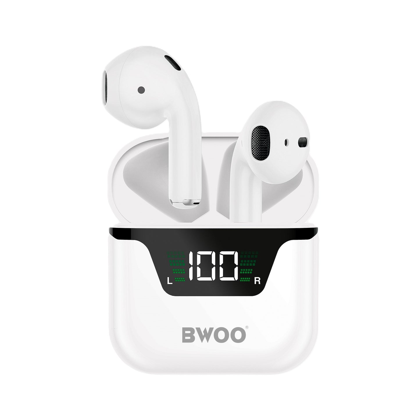 Bwoo True Wireless Stereo Earphones - White