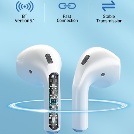 Bwoo True Wireless Stereo Earphones - White