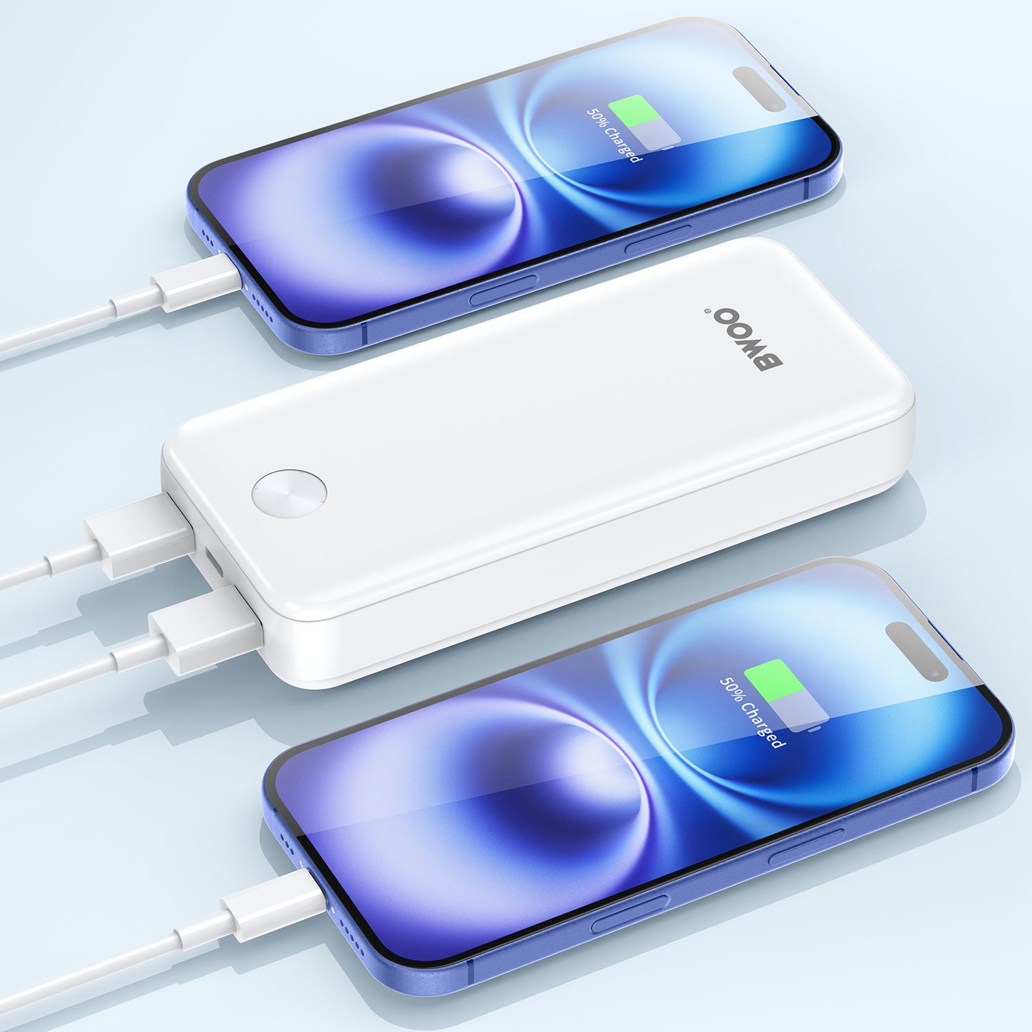 Bwoo 20000mAh Power Bank With LED Light Display