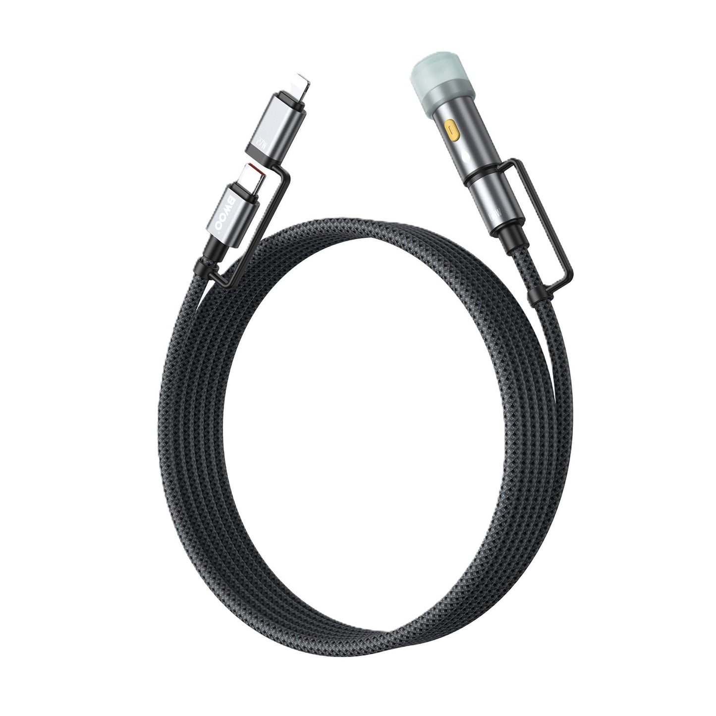 Bwoo USB-C Multi Charging Cable 4-in-1 Lightning Cable With Lighter 60W/27W