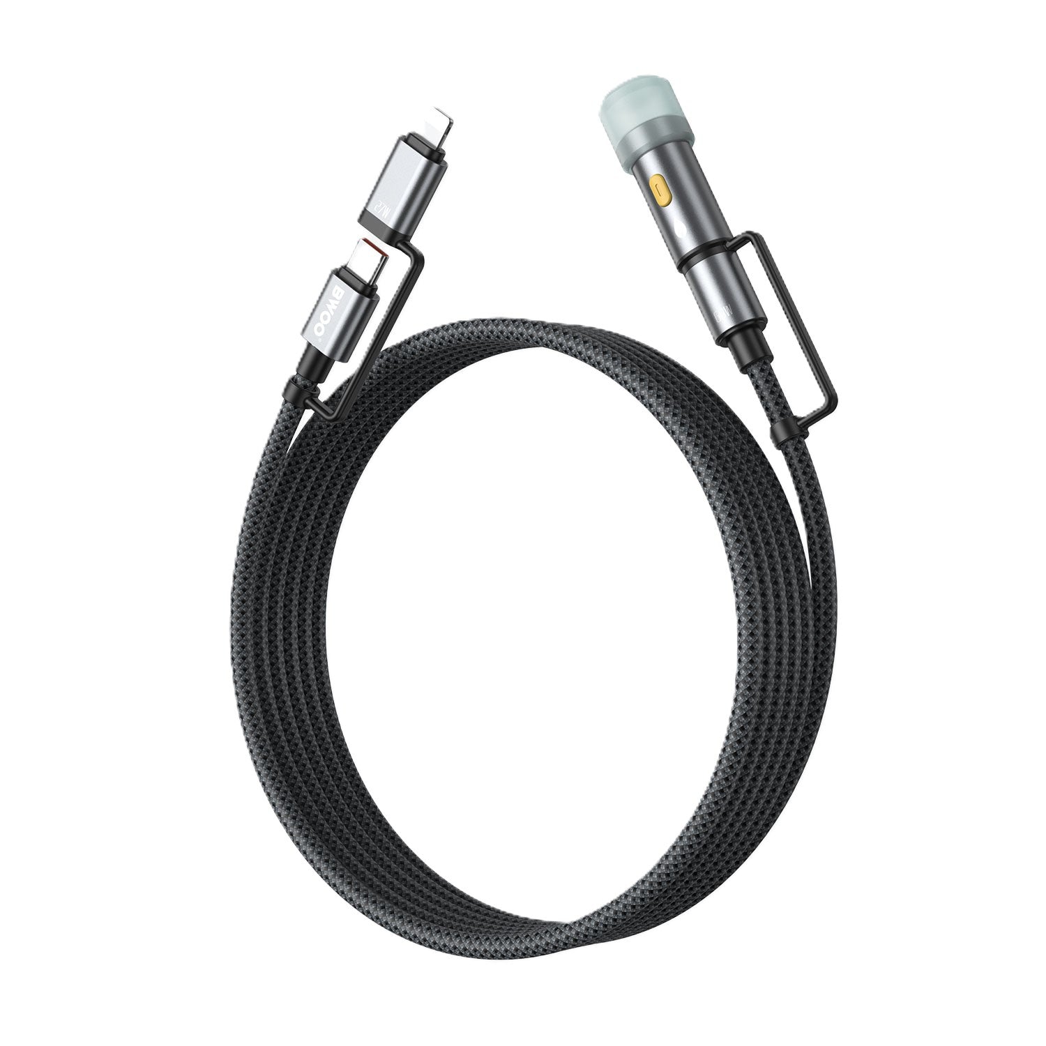 Bwoo USB-C Multi Charging Cable 4-in-1 Lightning Cable With Lighter 60W/27W