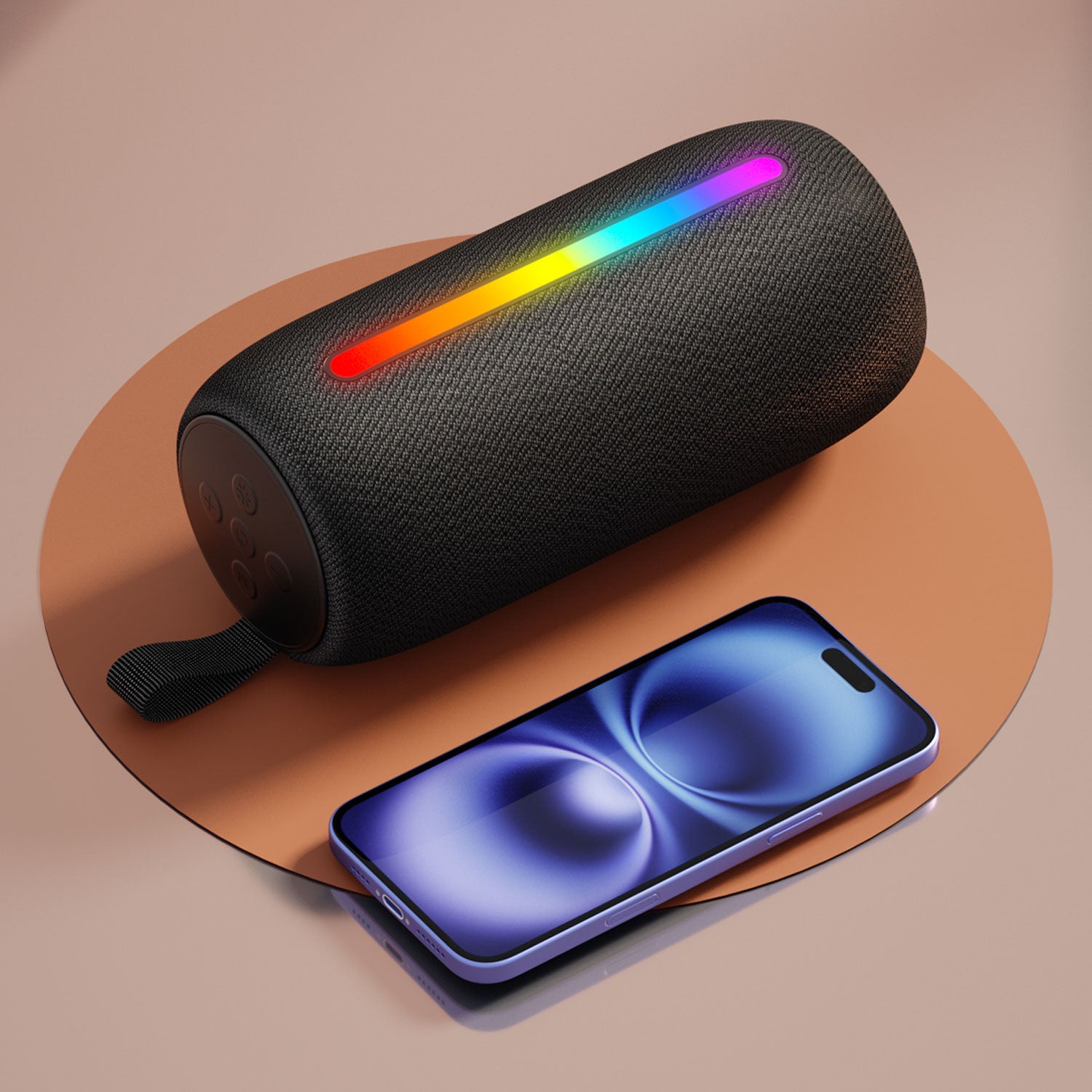 Bwoo Wireless Speaker Subwoofer With RGB Lights BT 5.3