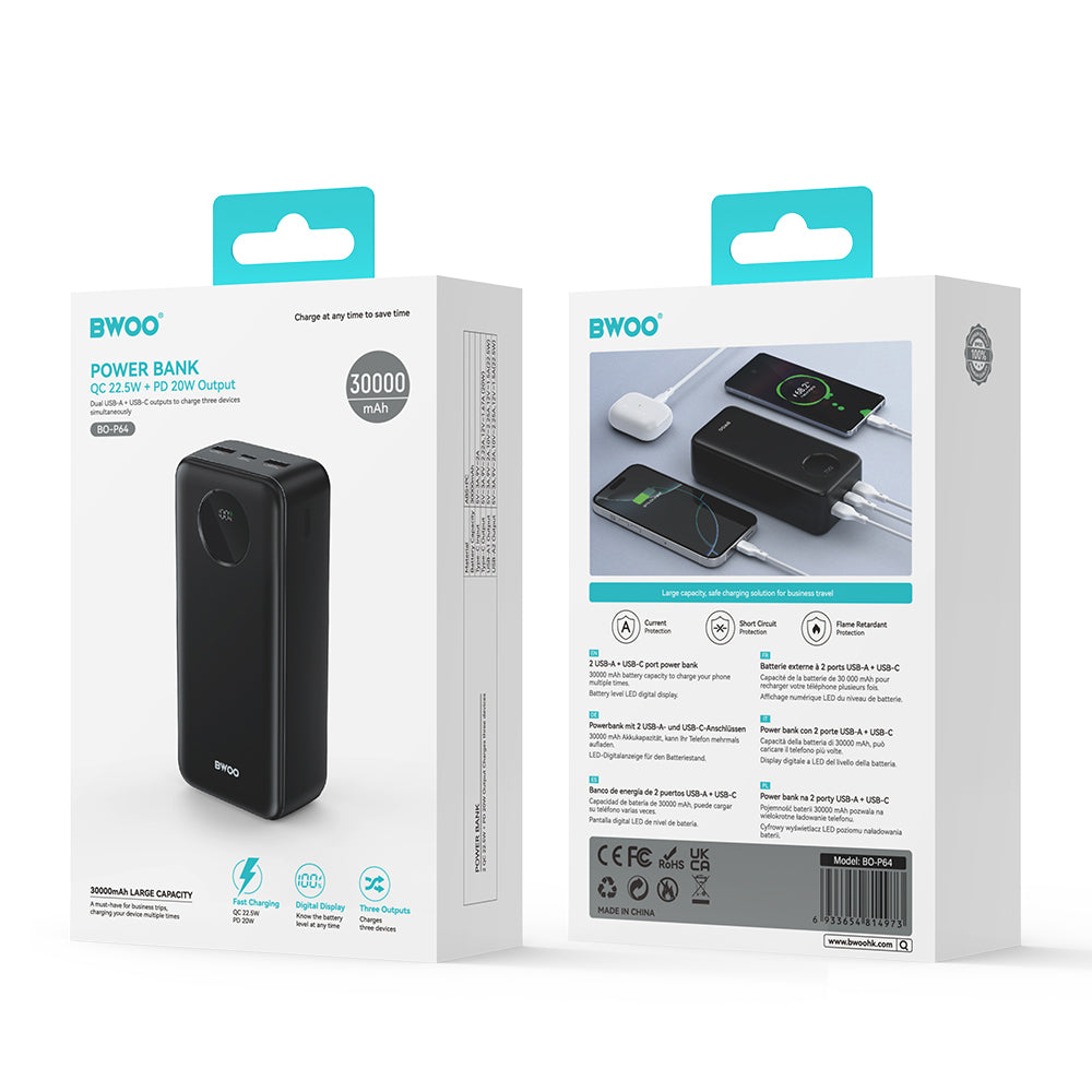 Bwoo Power Bank 30000mAh