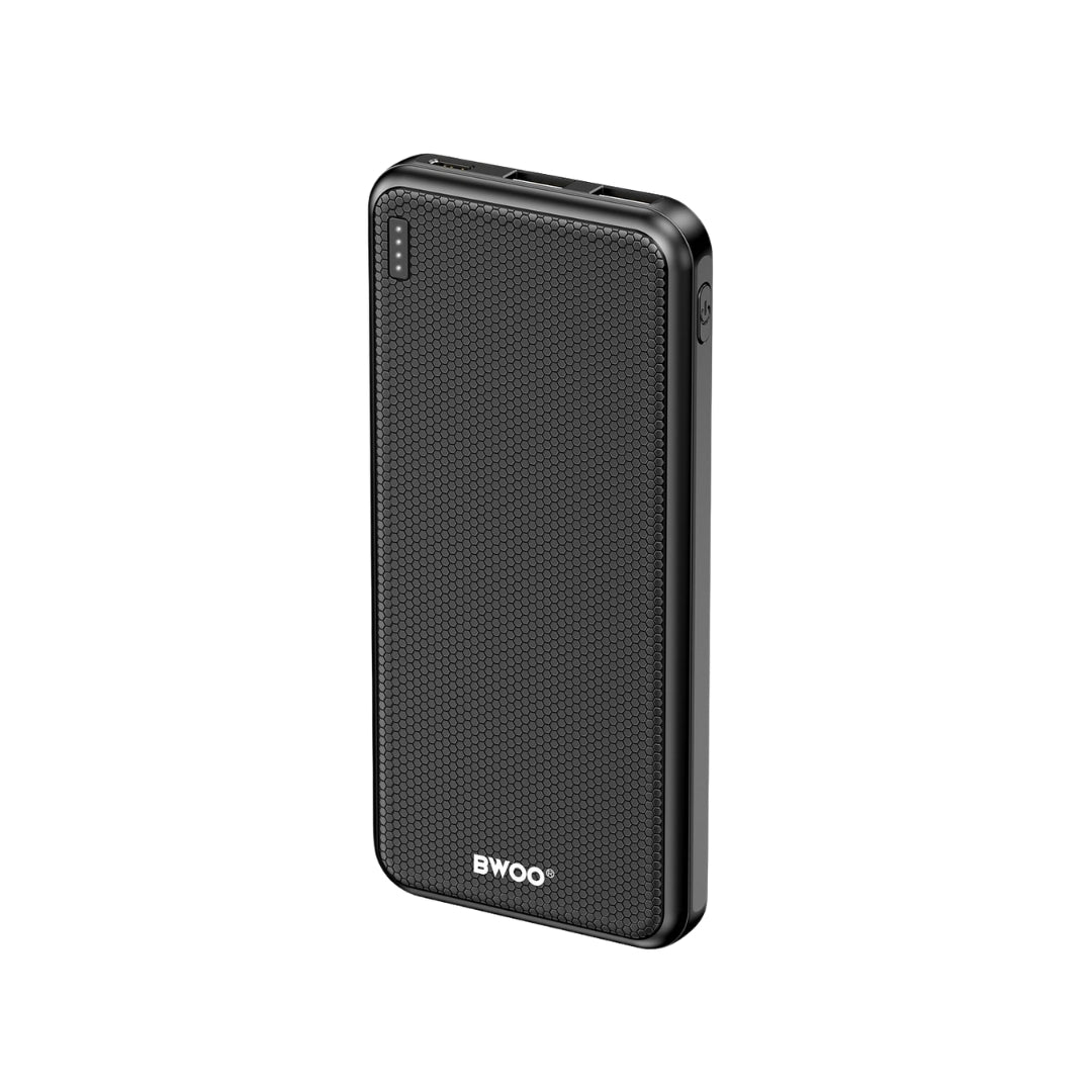 Bwoo 10000mAh Dual Output Power Bank - Black (BO-P70)