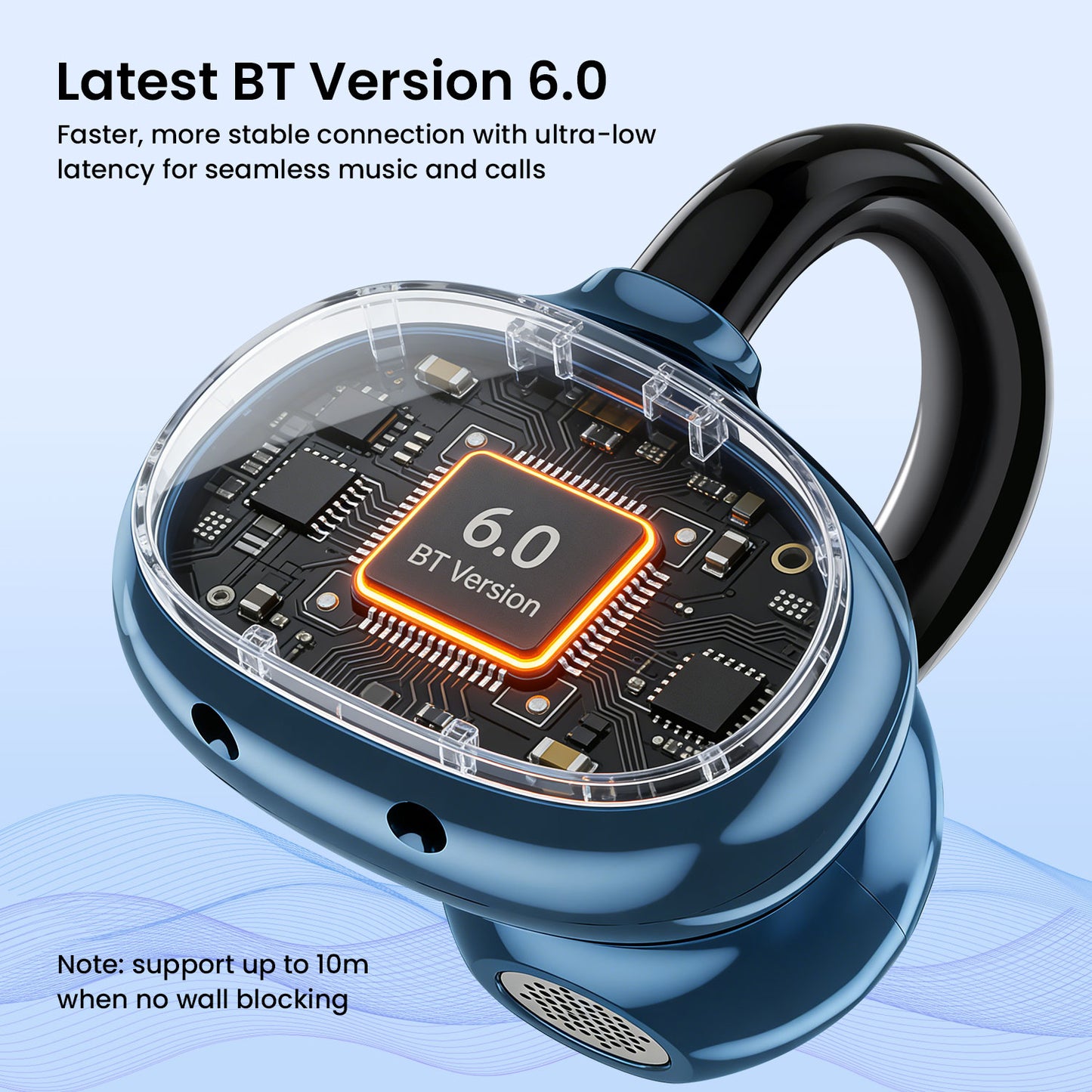 Bwoo Open Wireless Headphone - Black