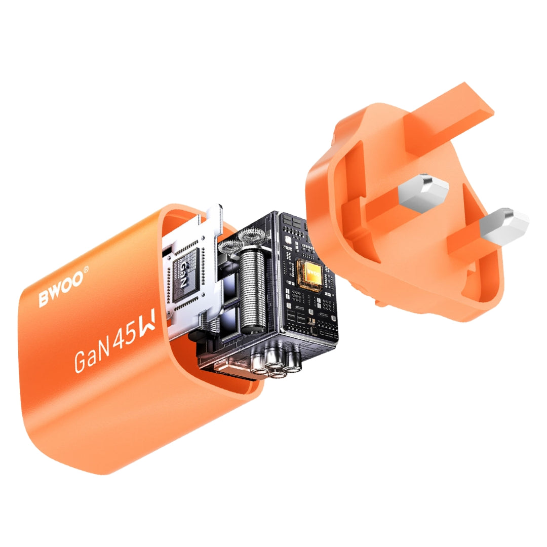 Bwoo GaN PD 45W Charger Kit - Type-C To Type-C 1m