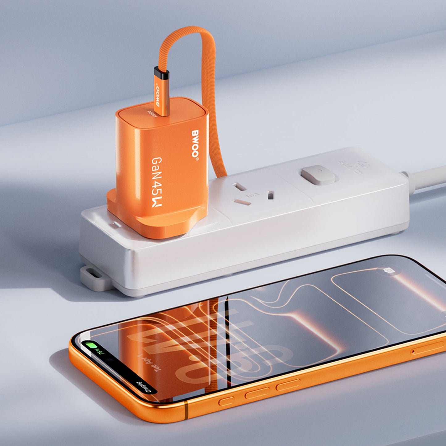Bwoo GaN PD 45W Charger Kit - Type-C To Type-C 1m