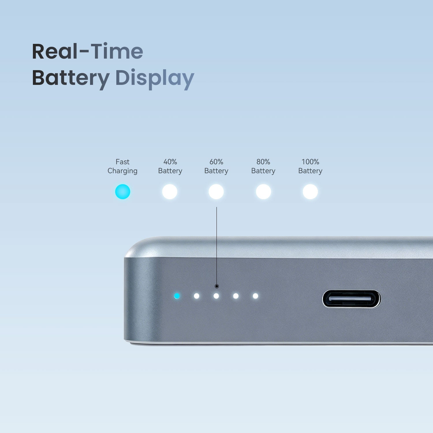 Bwoo Magnetic Power Bank - Grey