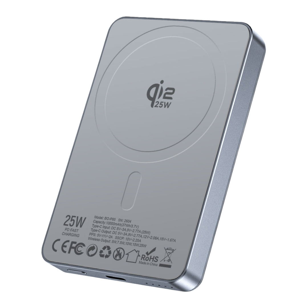 Bwoo Magnetic Power Bank - Grey