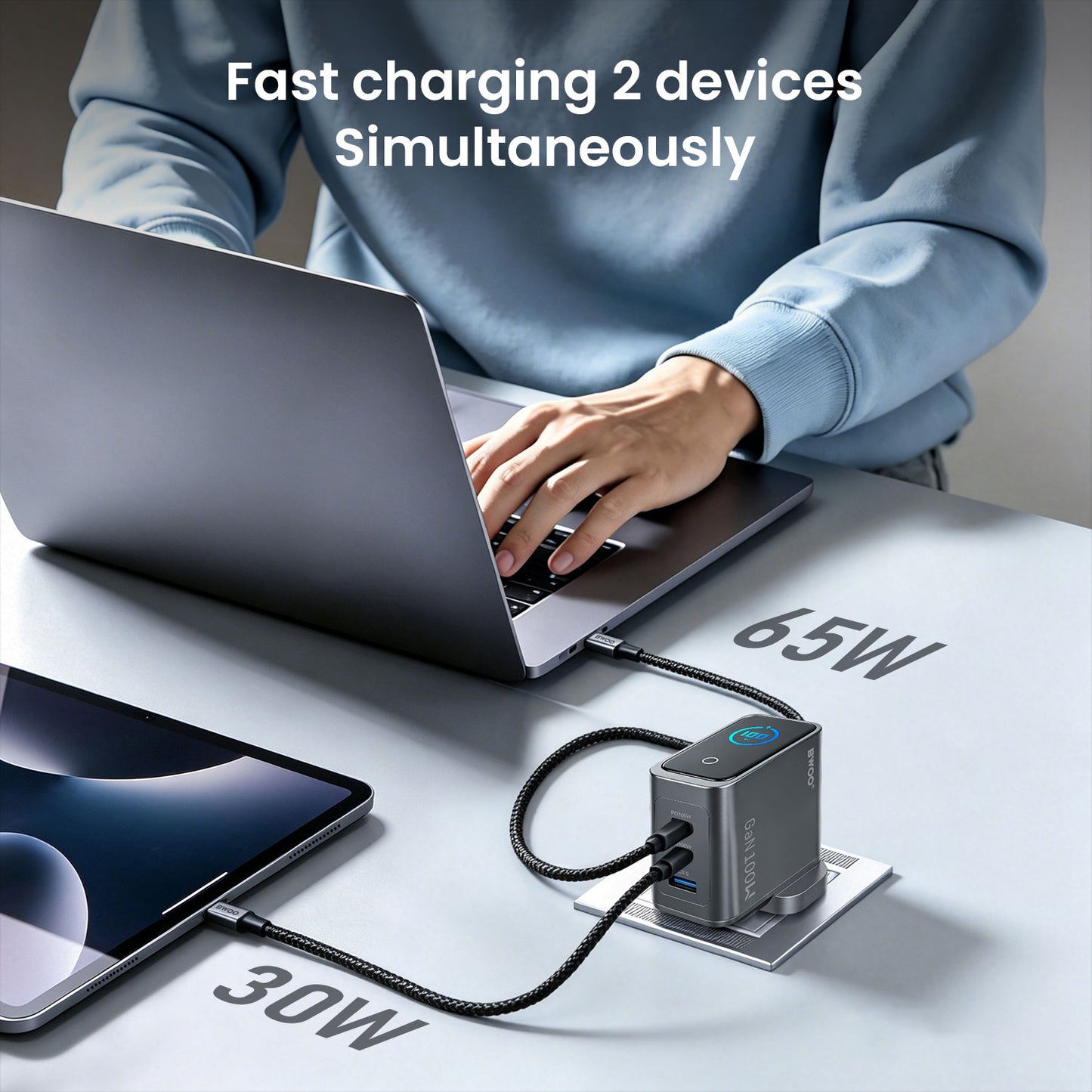 Bwoo UK 3-Port GaN Fast Charger