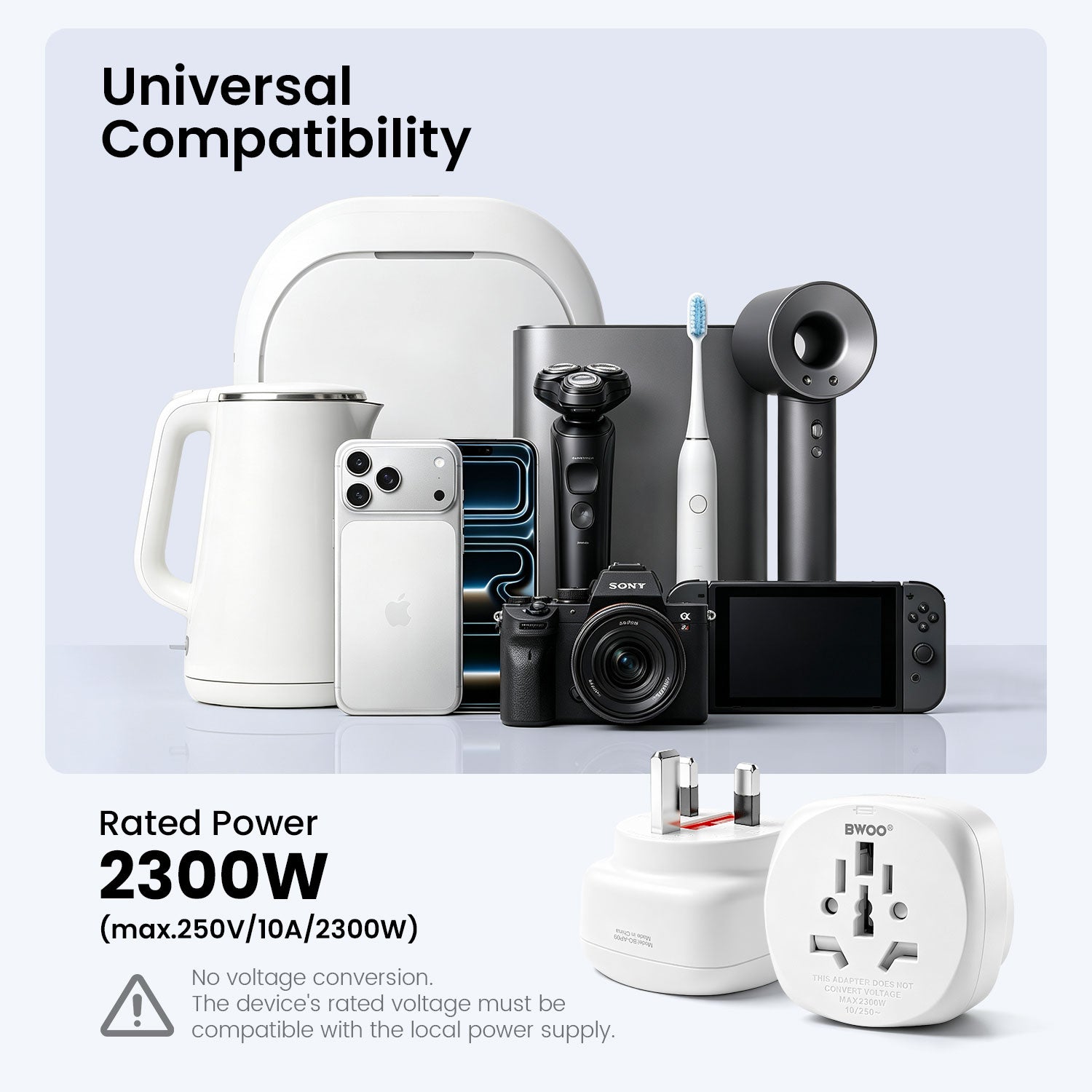 Bwoo UK Universal Travel Adapter