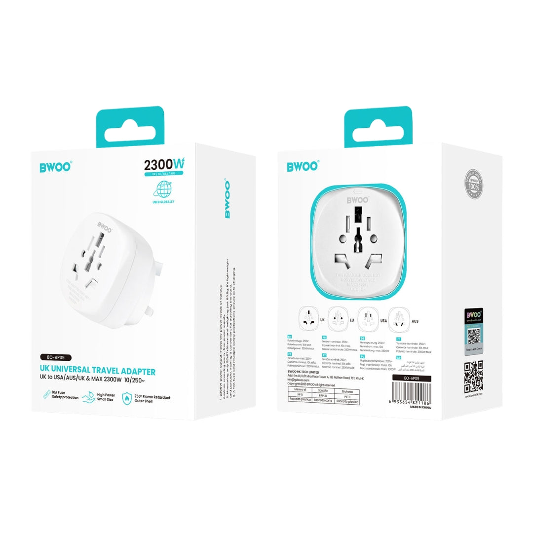 Bwoo UK Universal Travel Adapter