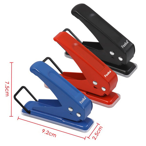 Foska Single Hole Paper Punch x 1pc Assortment