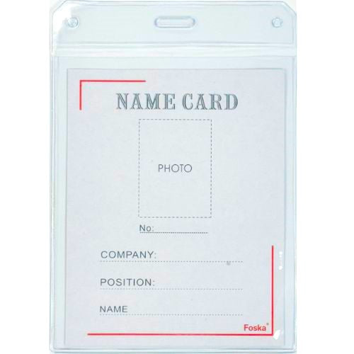 Foska Name Tag Soft Plastic 13 x 10.5cm