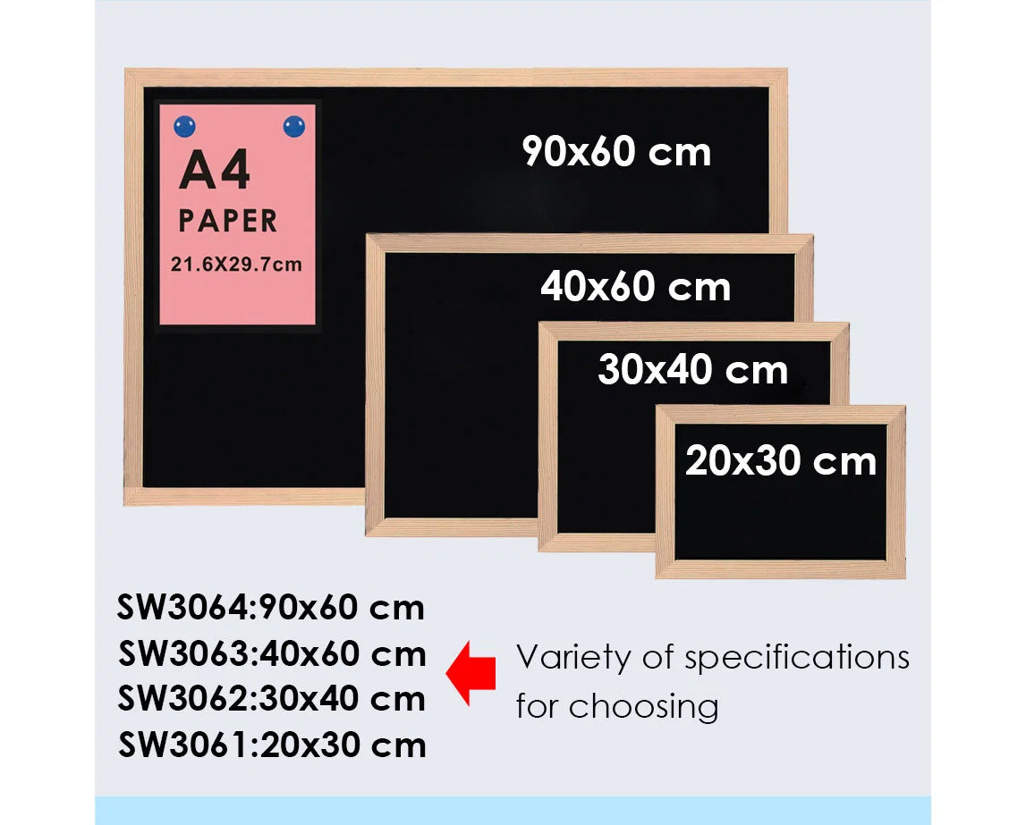 Foska Magnetic Black Board 40x60cm