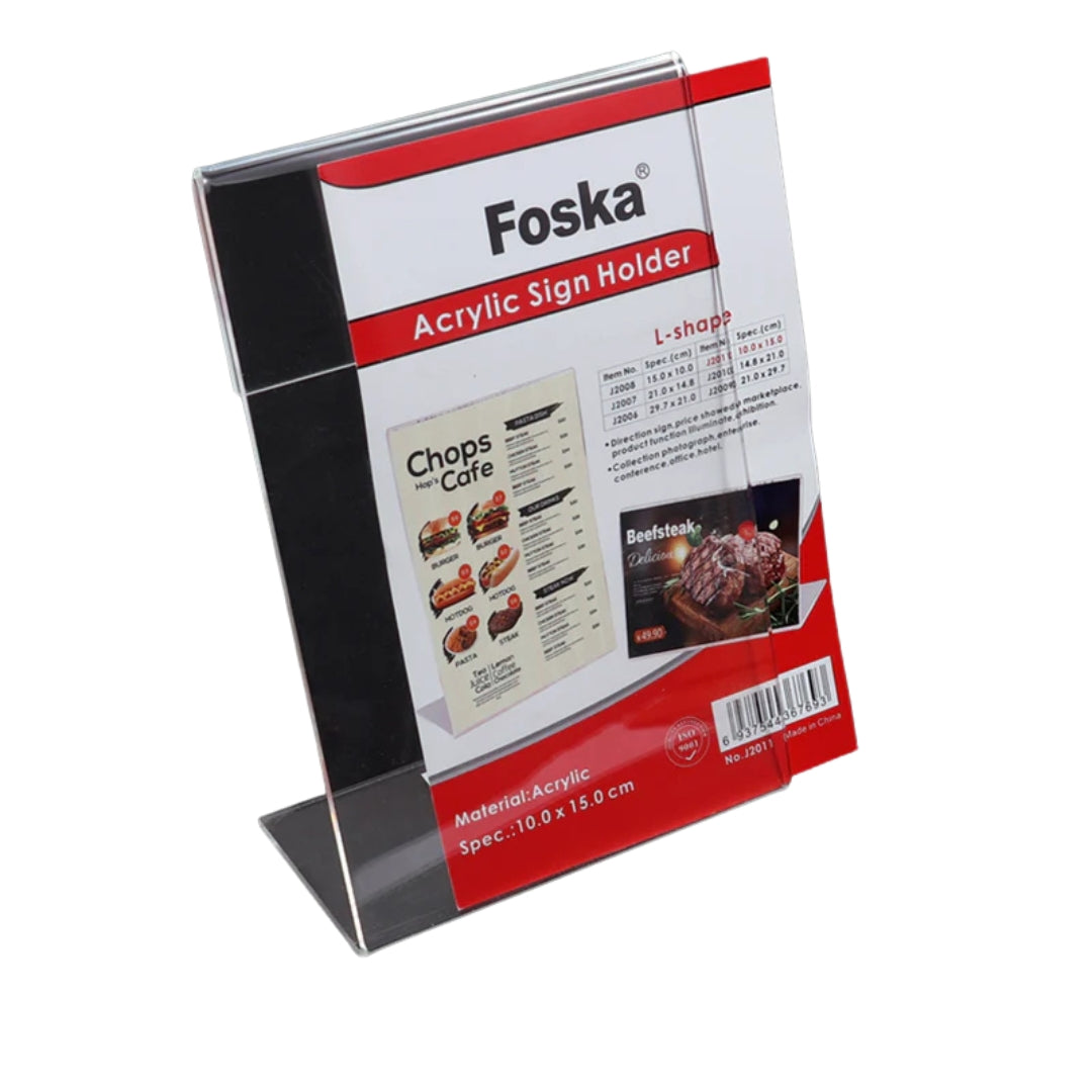 A5 Foska Acrylic Sign Holder