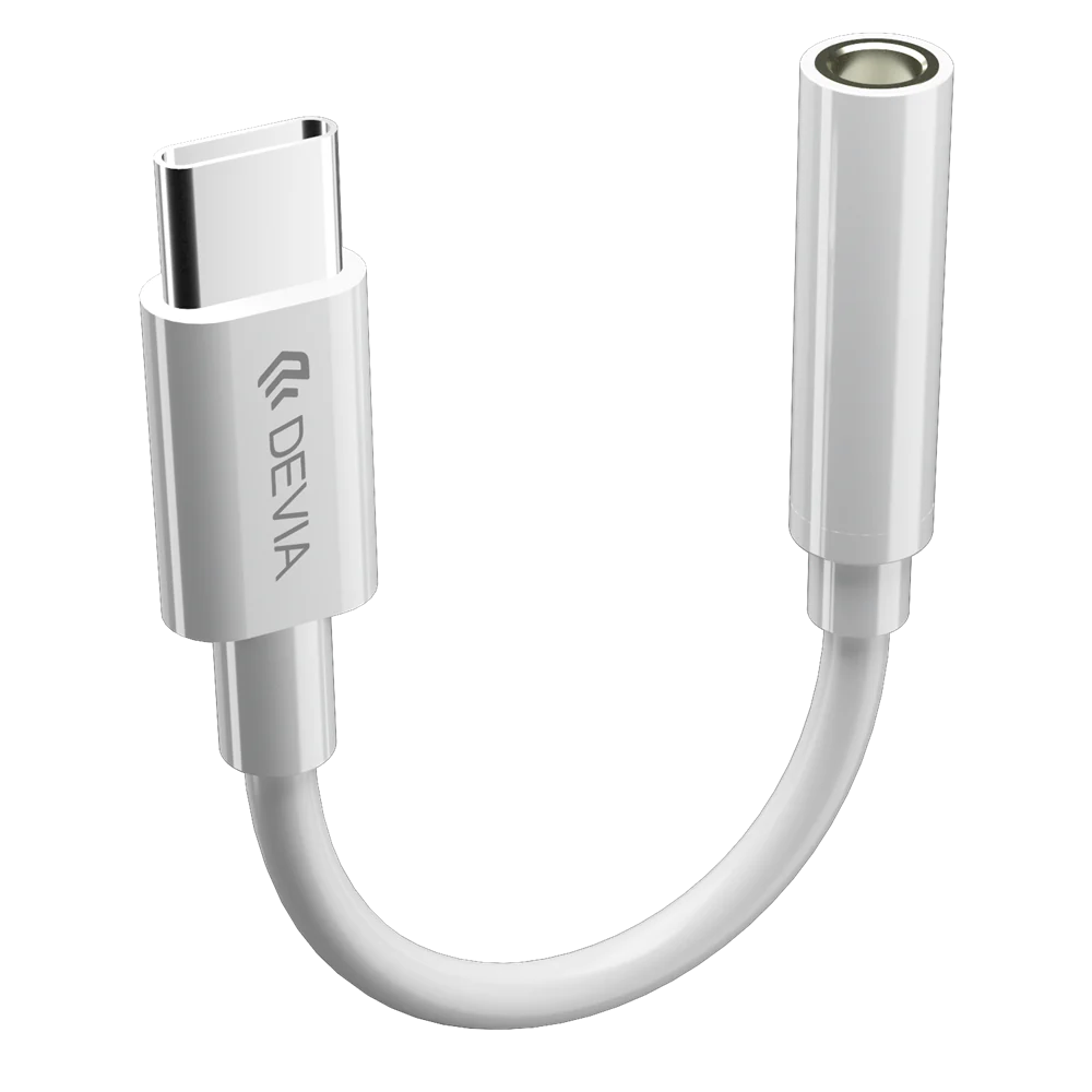 Devia Adapter Type C 3.5mm White