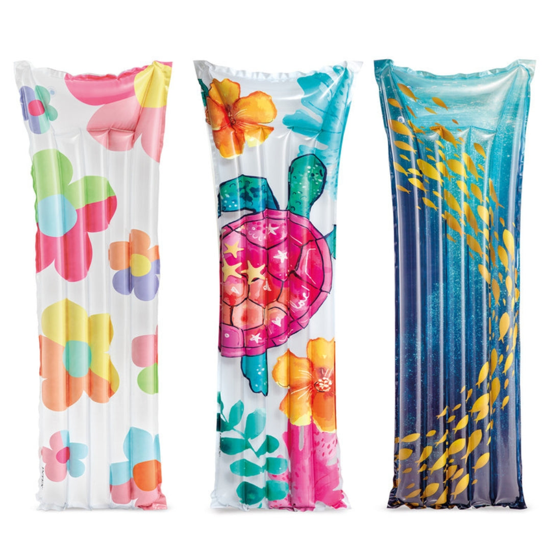 Intex Wet Set Collection - Inflatable Floating Mats 1.83m x 69cm - Fashion x 1pc Assortment