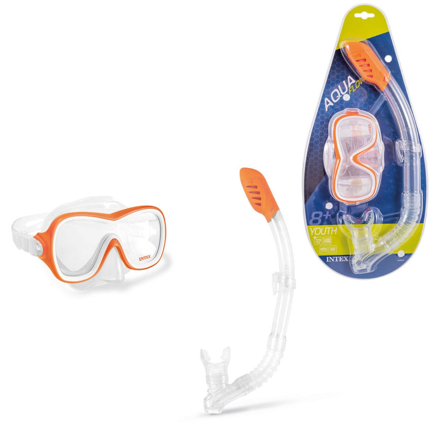 Intex AquaFlow - Wave Rider Swim Mask & Snorkel Set