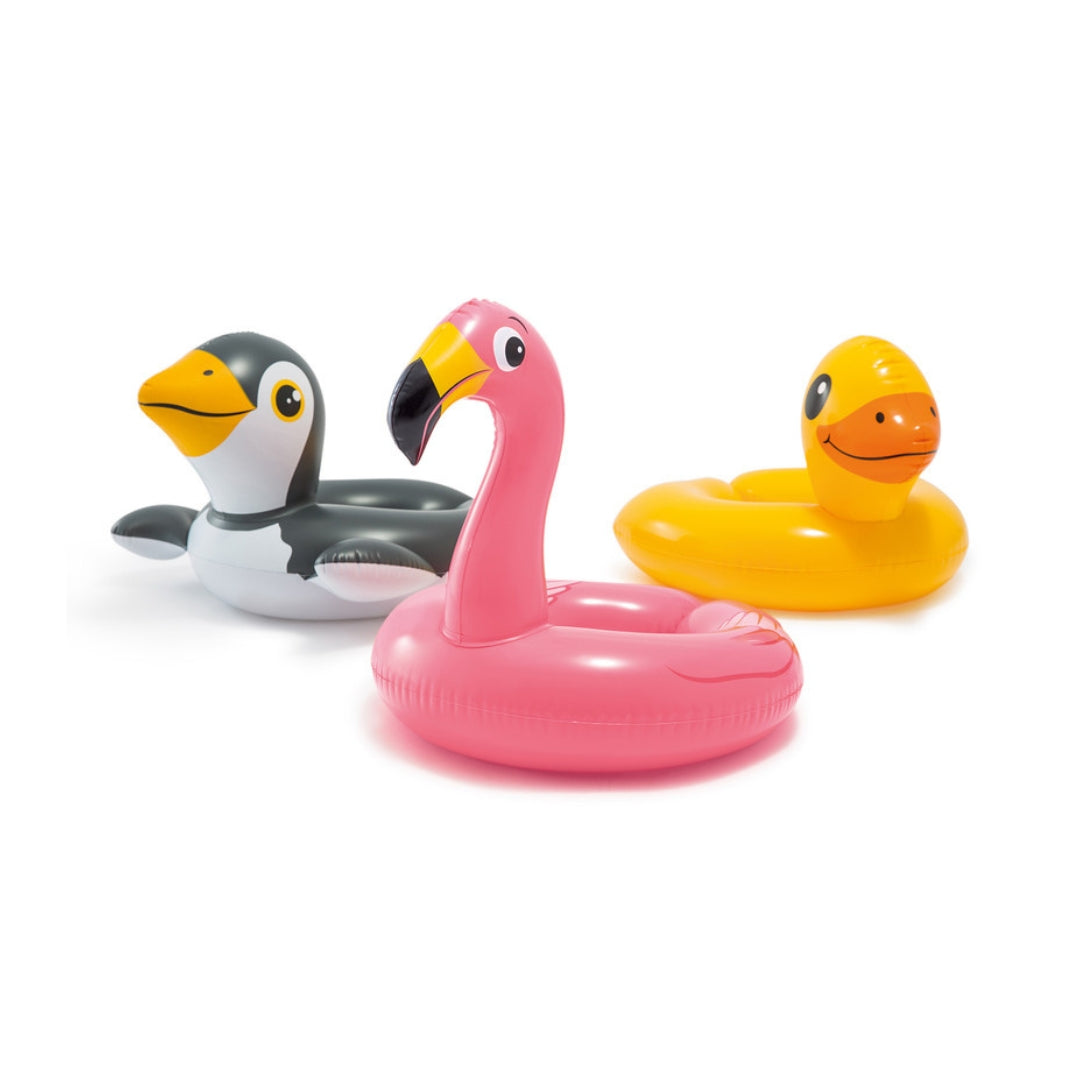 Intex Wet Set Collection - Inflatable Split Swim Ring 58 x 55cm - Animal x 1pc Assortment