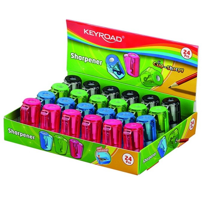 Keyroad Cup-Sharpy Sharpener x 1pc Assortment