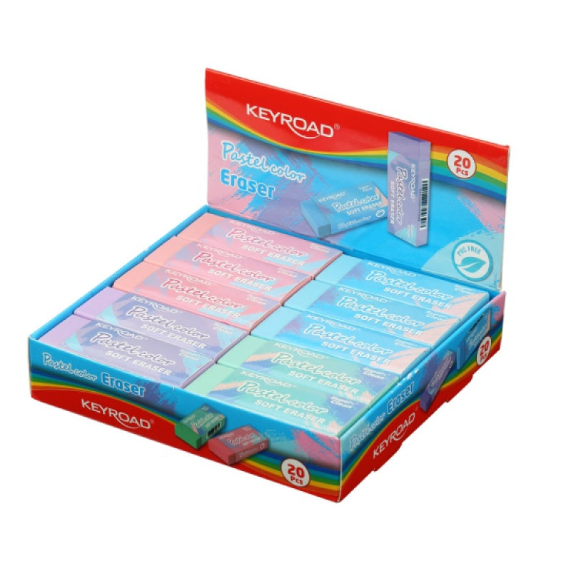 Keyroad Pastel Soft Eraser x 1pc Assortment