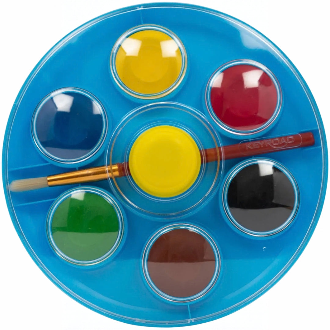Keyroad Water Colour Box - 6 Colours & Brush