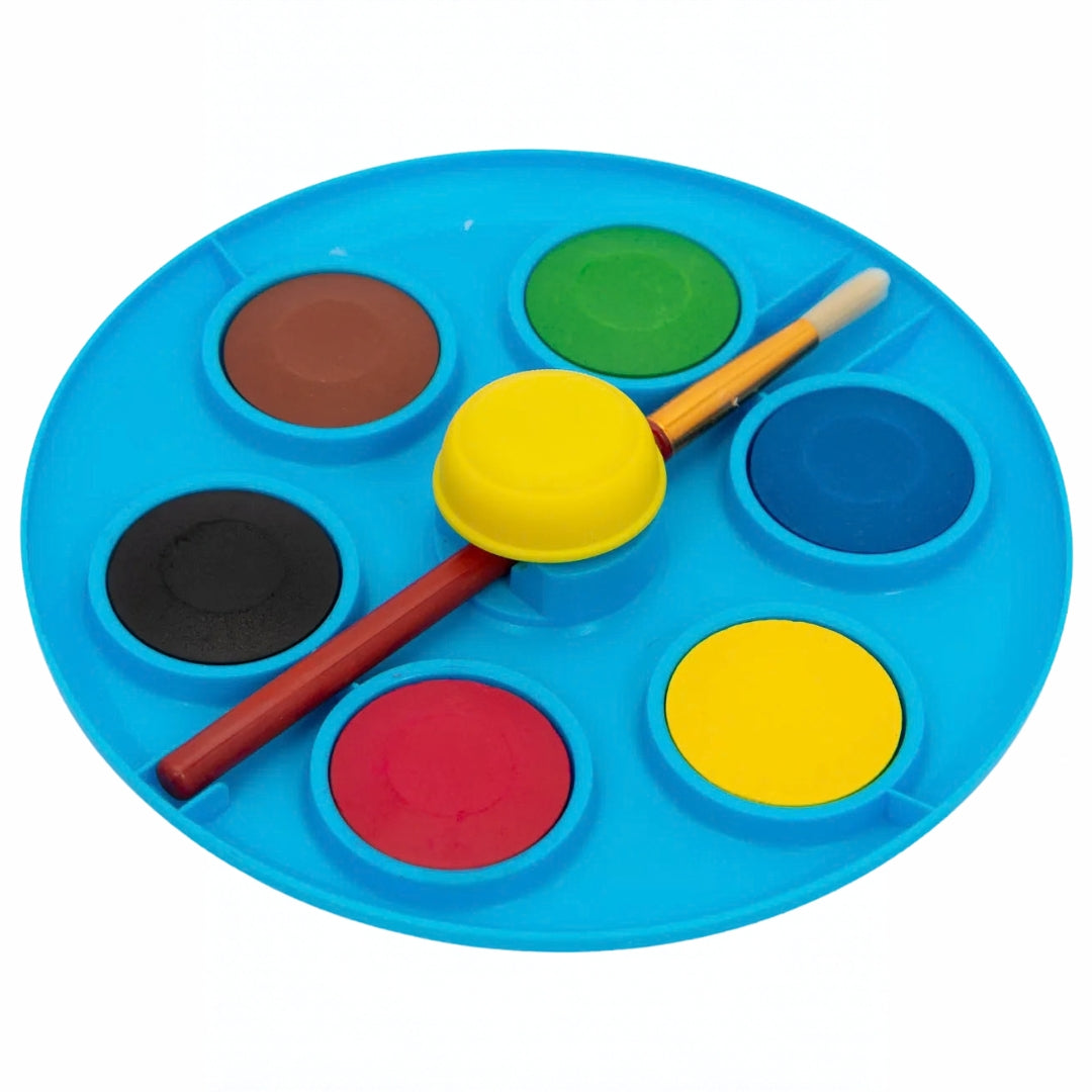 Keyroad Water Colour Box - 6 Colours & Brush