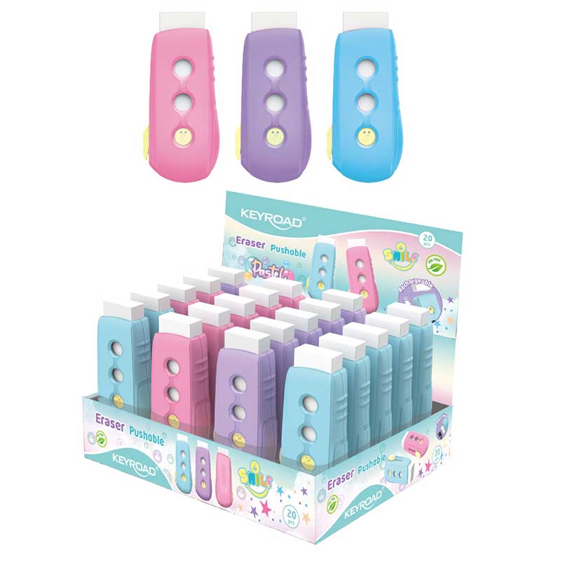 Keyroad Pastel Eraser Pushable x 1pc Assortment