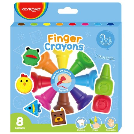 Keyroad Finger Crayons A Pack Of 8pcs