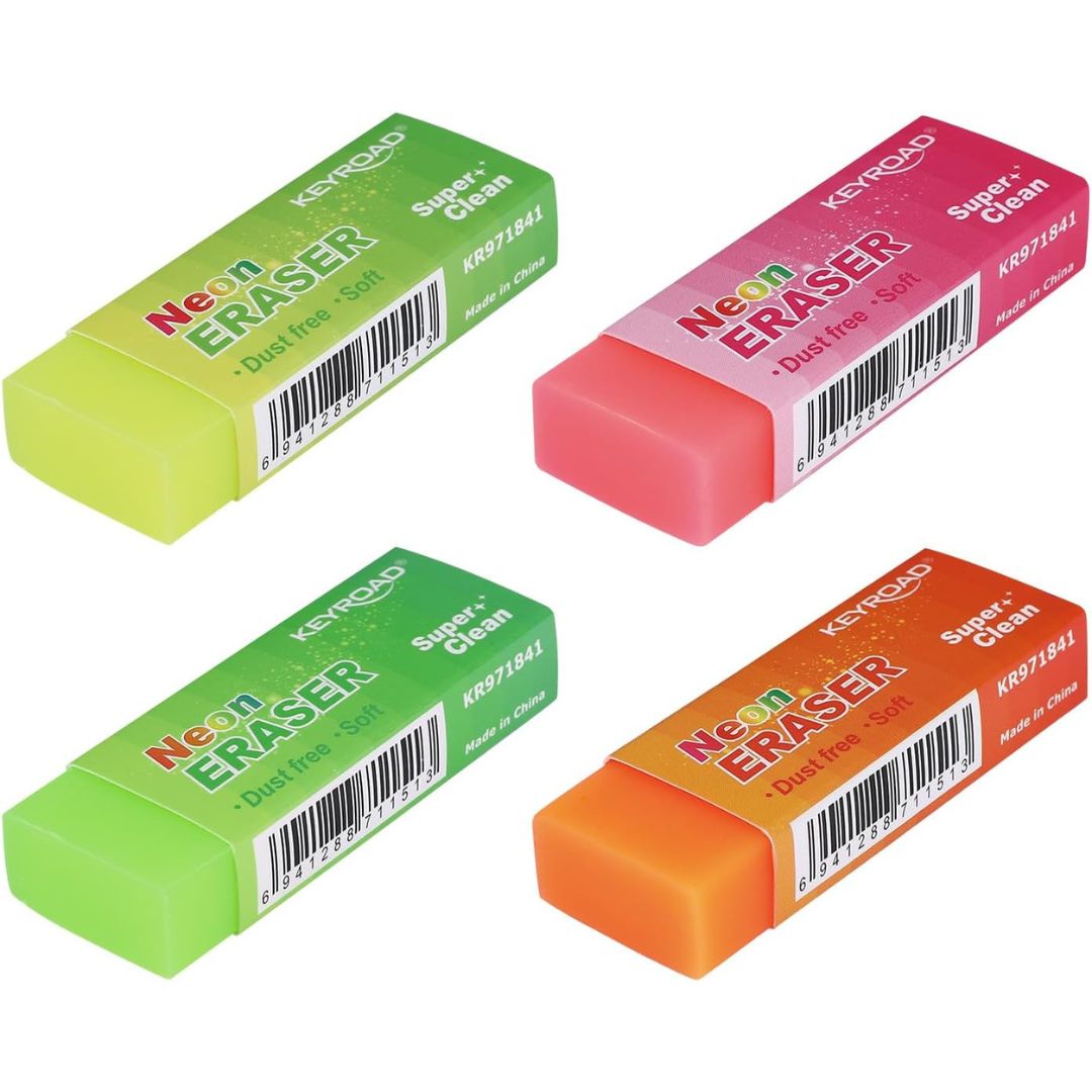 Keyroad Eraser - Neon x 1pc Assortment