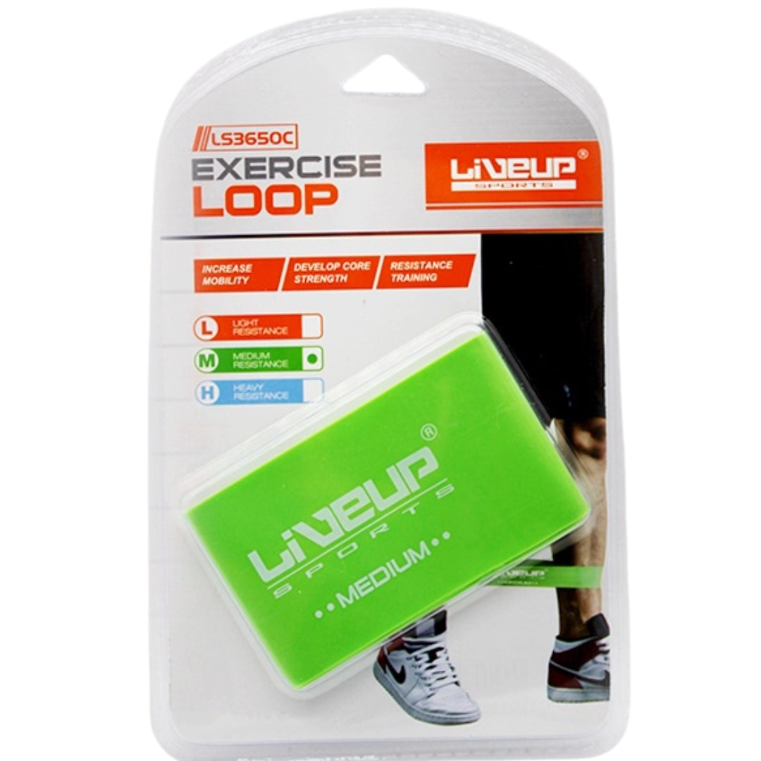 LiveUp Exercise Loop Elastic Band / Mini Band - Medium