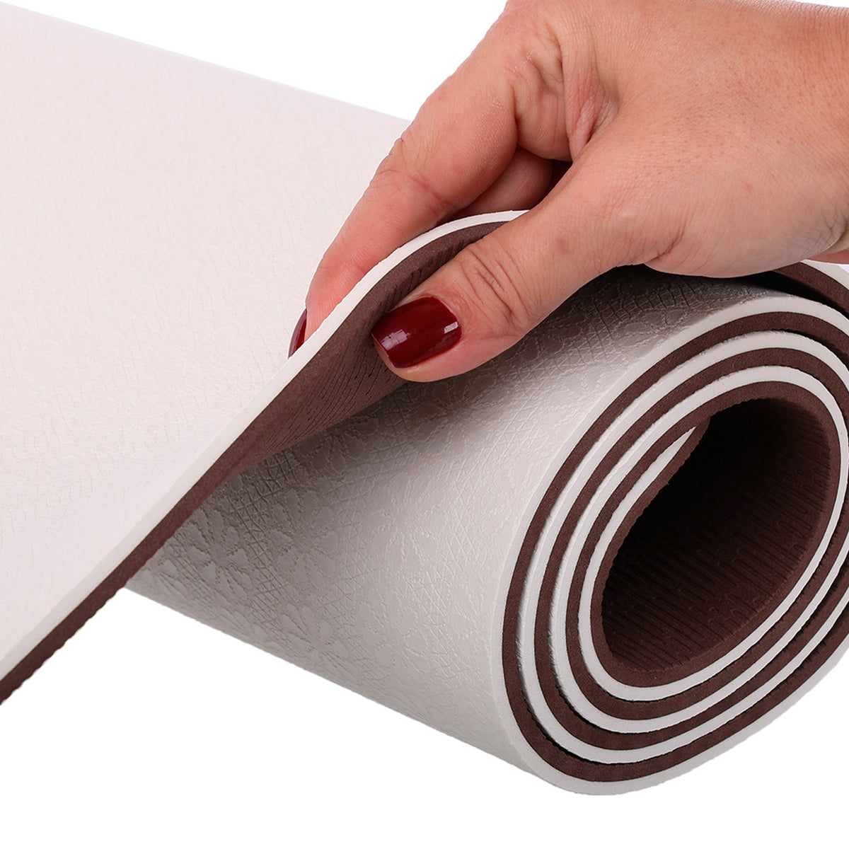 Bloom Yoga Mat 183 x 66 x 0.7cm - White