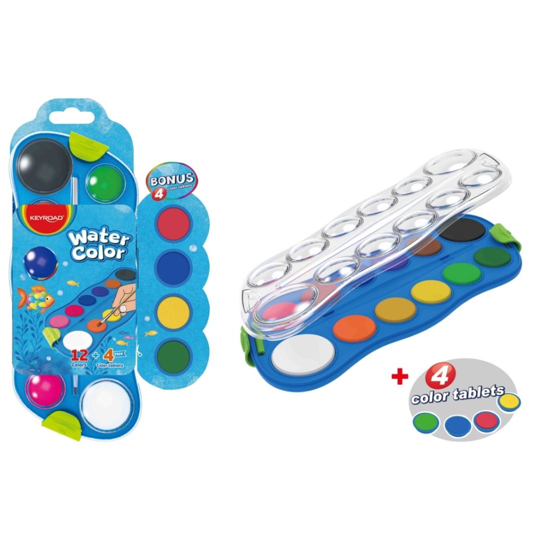 Keyroad Watercolour By 12 Colours + 4 Colours Bonus