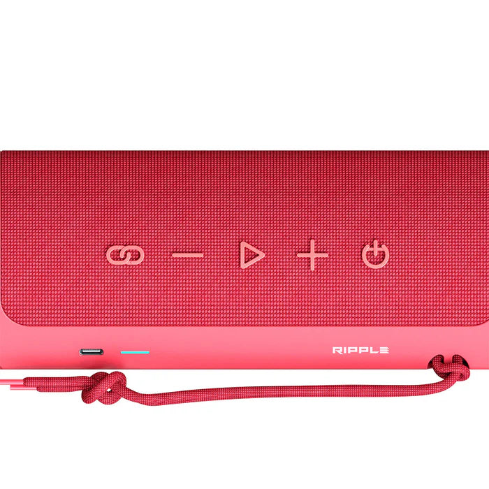 HiFuture Portable Wireless Speaker 12 Hours Playtime Ripple - Red