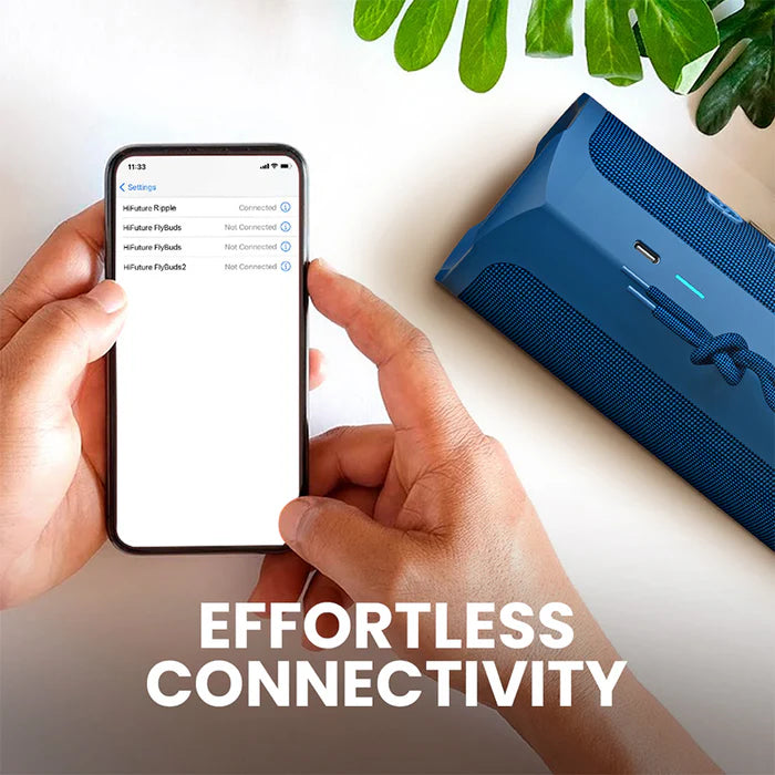 HiFuture Portable Wireless Speaker 12 Hours Playtime Ripple - Blue