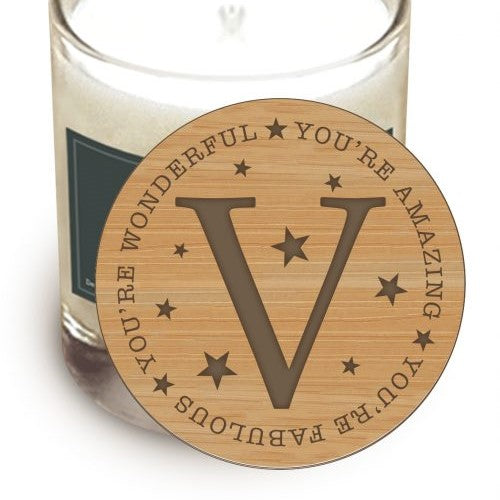 V Wooden Quote Lid