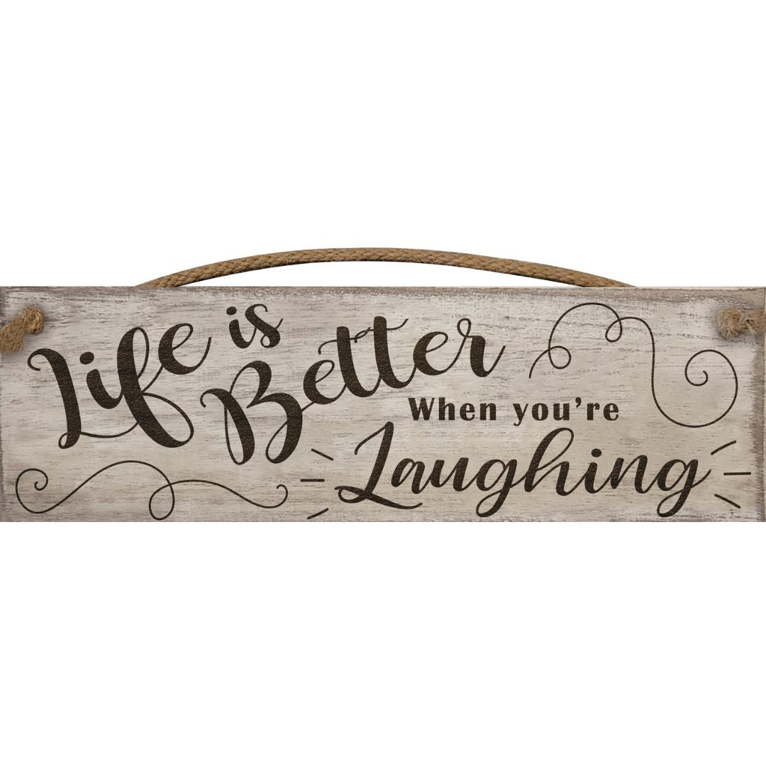 Hanging Wooden Plaque - Life Is Better