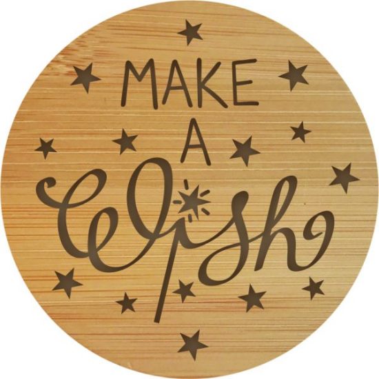 Make A Wish Wooden Quote Lid