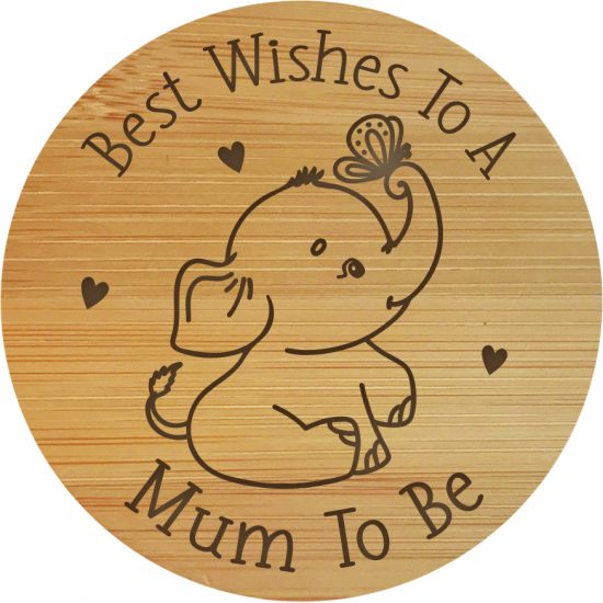 Best Wishes To A Mum To Be Wooden Quote Lid