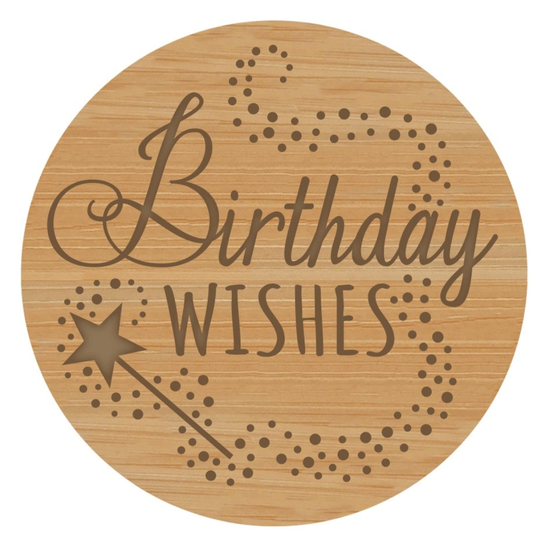 Birthday Wishes Wooden Quote Lid