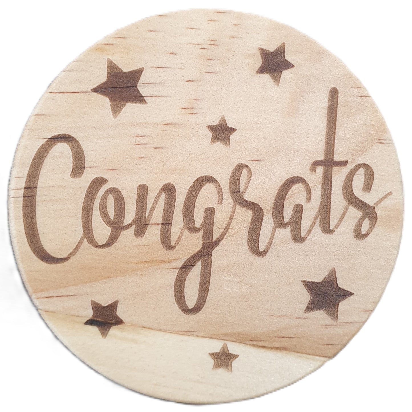 Congrats Wooden Quote Lid