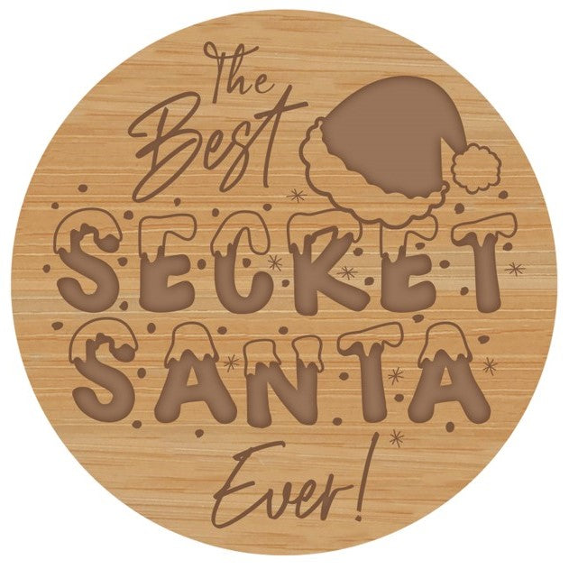 Secret Santa Wooden Quote Lid