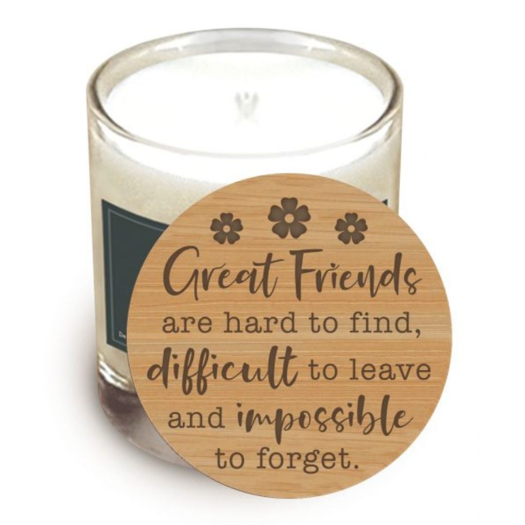 Great Friend Wooden Quote Lid