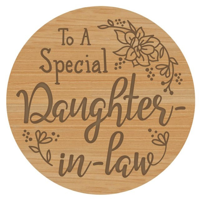 Daughter-In-Law Wooden Quote Lid