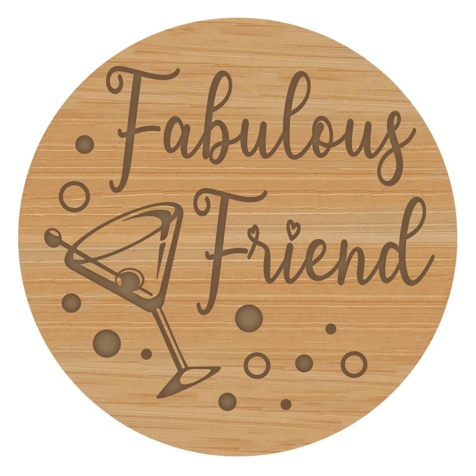 Fabulous Friend Wooden Quote Lid